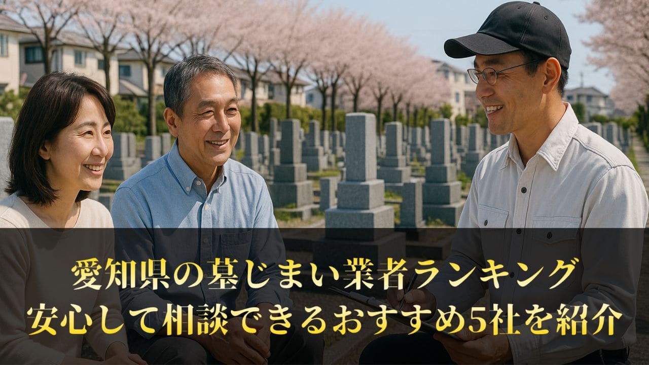 【愛知県】墓じまい業者ランキングBest5｜おすすめの工事業者を厳選掲載