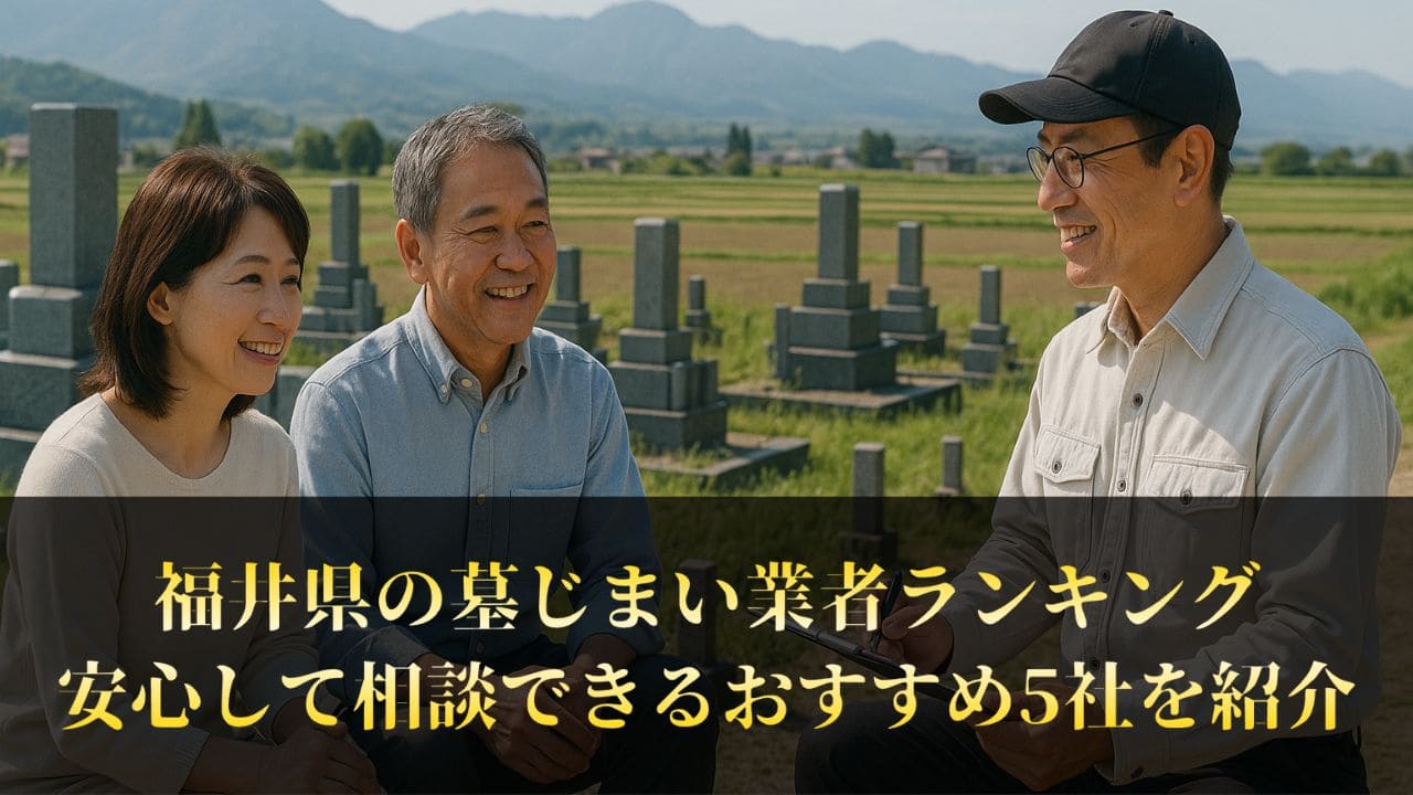 【福井県】墓じまい業者ランキング5社比較｜工事の評判が高い業者を紹介