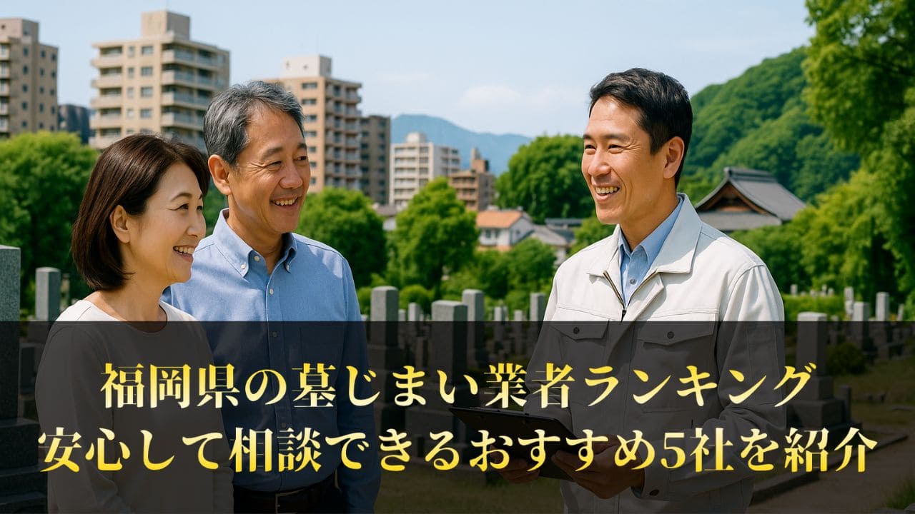 【福岡県】墓じまい業者ランキング5社まとめ｜工事の評判が分かるランキング