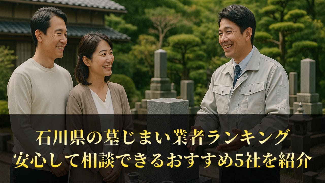 【石川県】墓じまい業者ランキング5社｜評判重視で工事業者を選ぶ