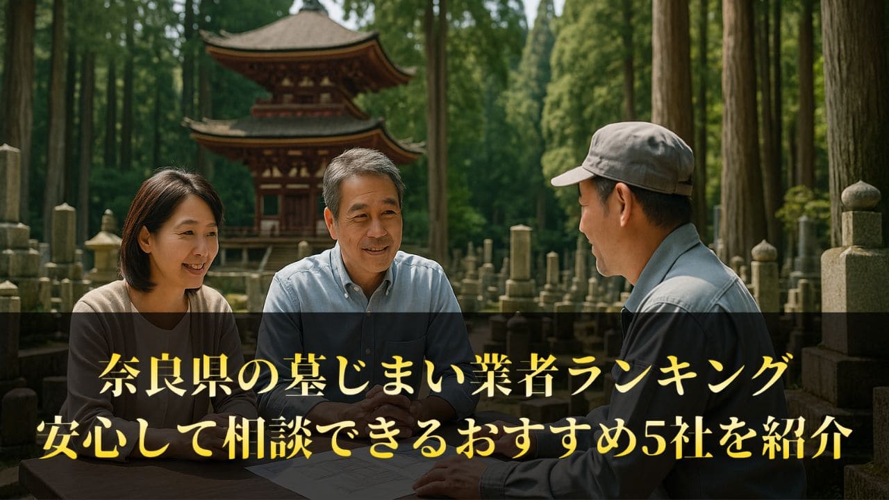 【奈良県】墓じまい業者ランキング5社｜評判が良い工事会社を厳選