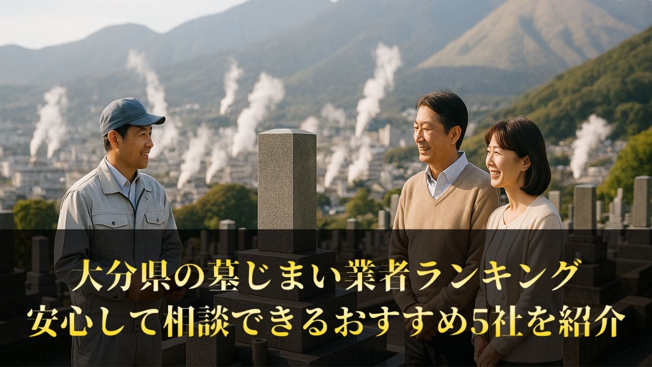 【大分県】墓じまい業者ランキングBest5｜工事の口コミを徹底調査しました