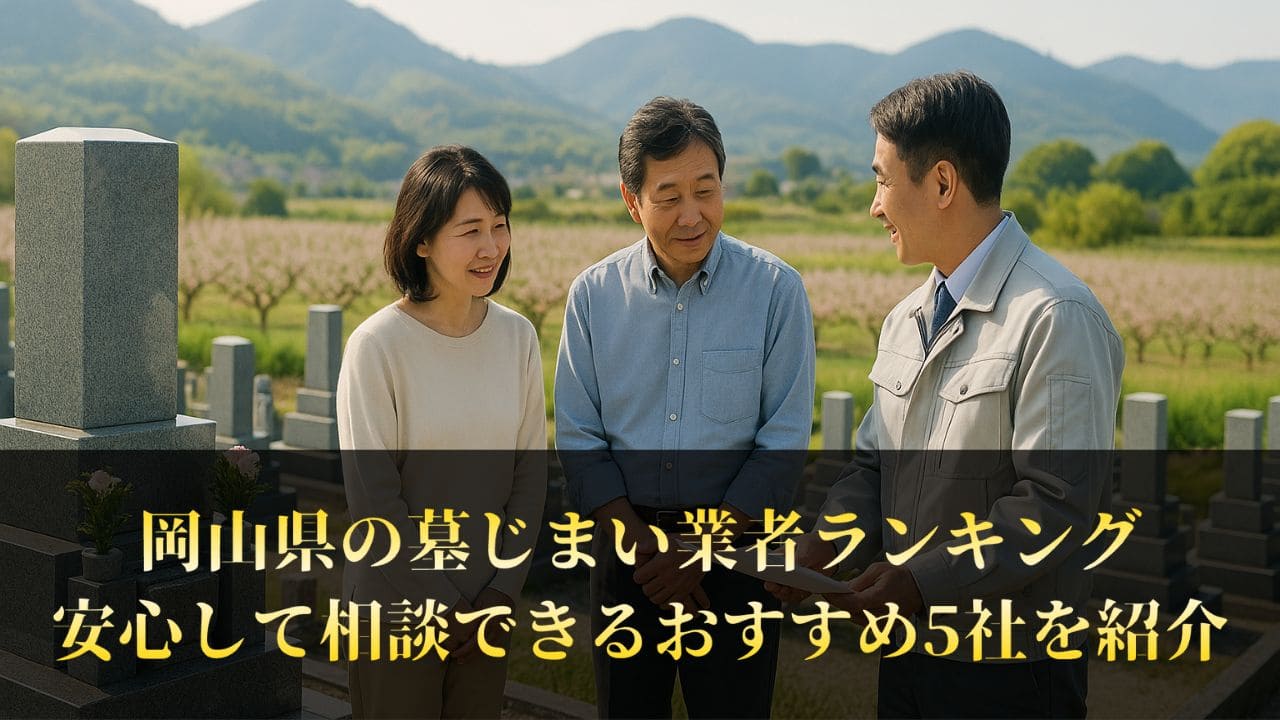 【岡山県】墓じまい業者ランキングBest5｜おすすめ工事店をピックアップ