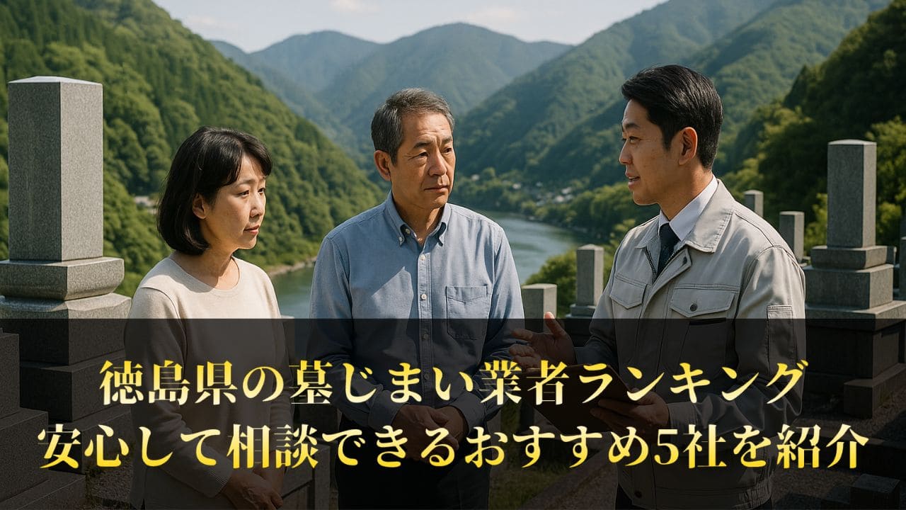 【徳島県】墓じまい業者ランキング厳選5社｜工事の評判を徹底調査しました