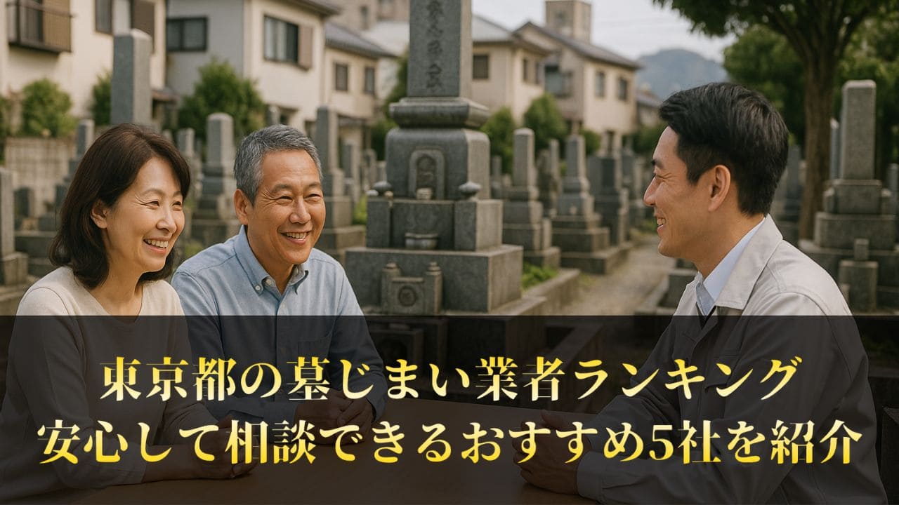 【東京都】墓じまい業者ランキング5社まとめ｜評判が良い工事会社を厳選