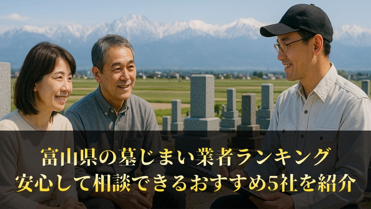 【富山県】墓じまい業者ランキングBest5｜評判で選ばれている工事会社