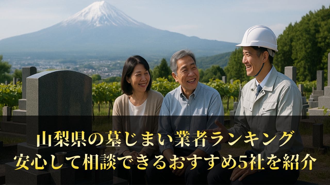 【山梨県】墓じまい業者ランキング5社まとめ｜工事の口コミを徹底調査しました