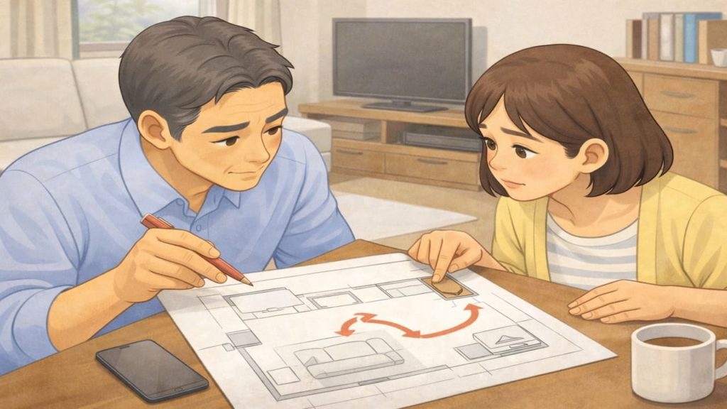 仏壇をリビングに置く工夫5つ【目立たない配置と家族導線の整え方】