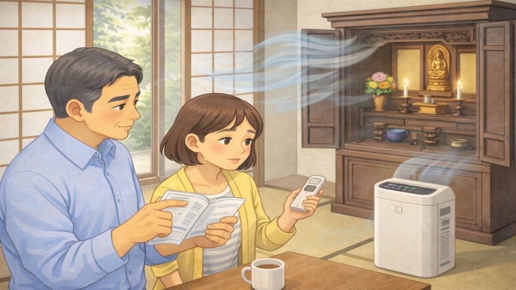 仏壇のカビ臭を減らす対策5つ【湿気換気と収納物の見直し手順】