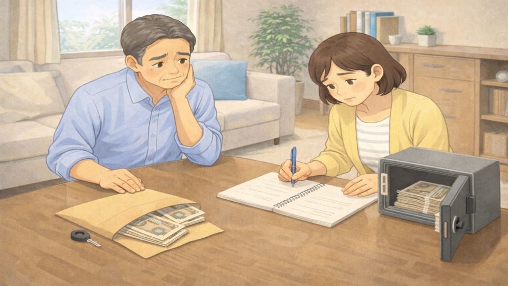 終活で現金の隠し場所が不安な時の5つ【紛失疑いを避ける管理の決め方】