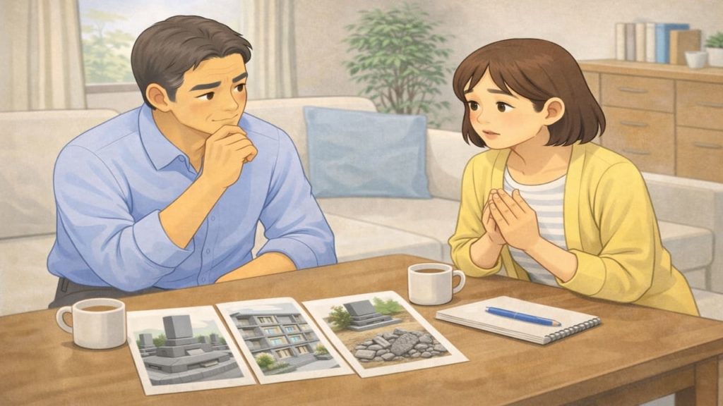 終活でお墓をどうするか判断5つ【墓じまいを含む選択肢の比較整理】