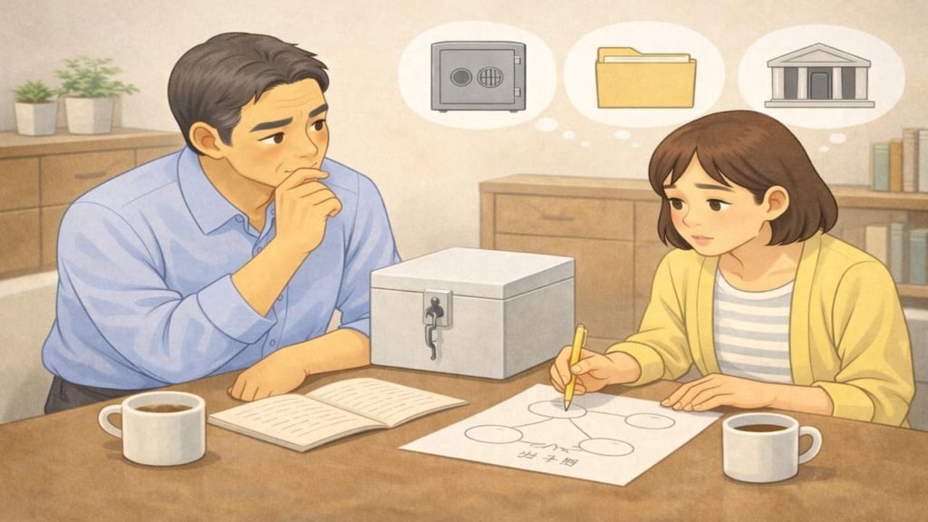 終活で遺言書をどこに置くか？【家族が見つけられる保管の決め方】