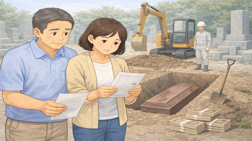 土葬の墓じまい費用はいくら？【内訳と見積もりの見方】