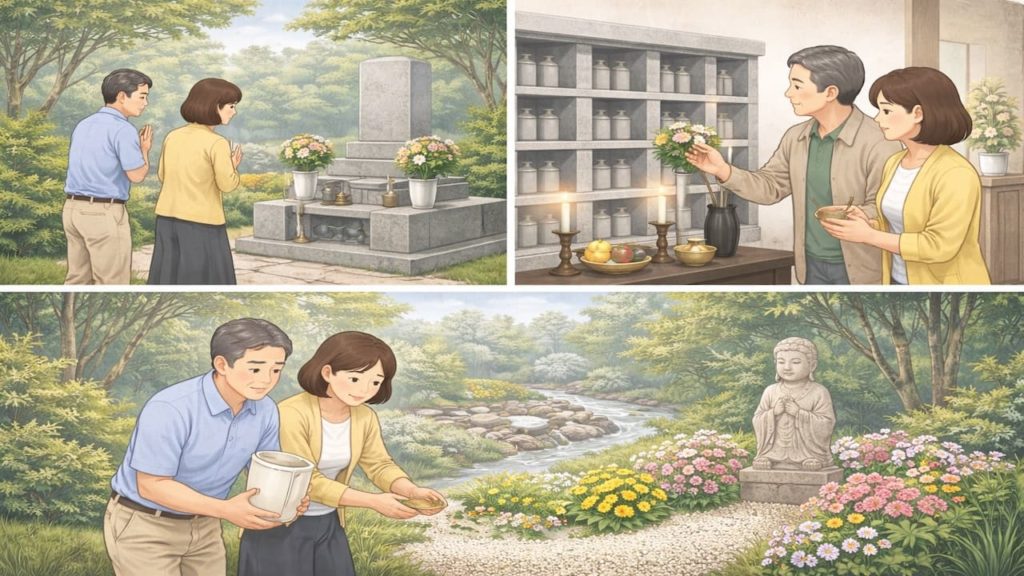 墓じまい後の納骨先を決める5つのチェック【選択肢を整理してみよう】