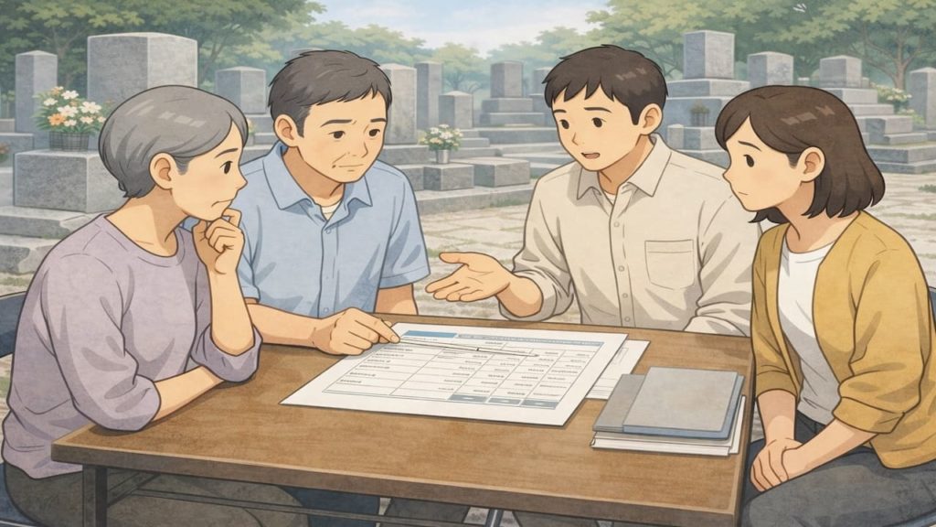 墓じまいの費用誰が払うのが普通？【相場と話し合い方の見本】