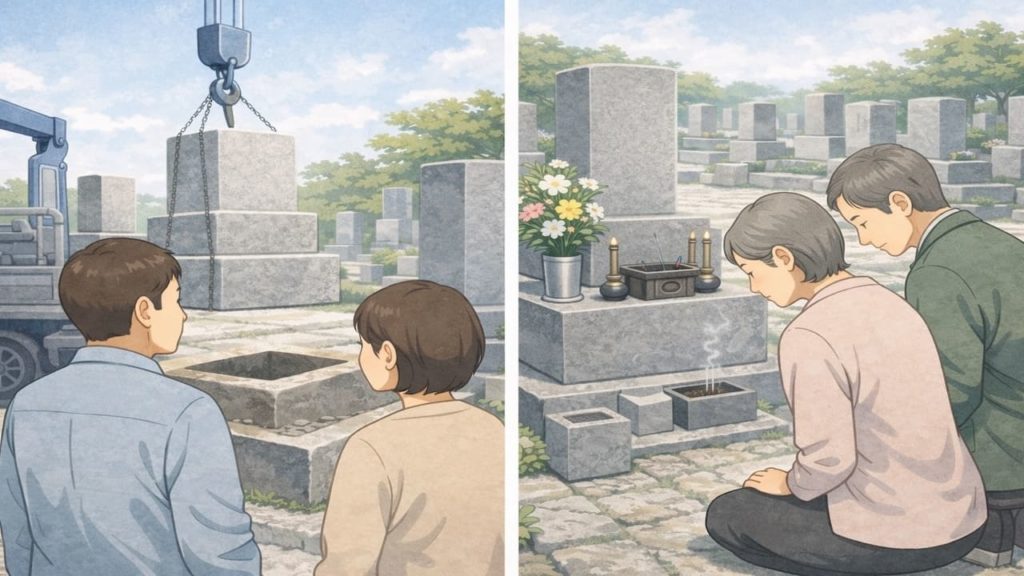 お墓の移動と墓じまいの違いを整理【残すか撤去するかの判断】