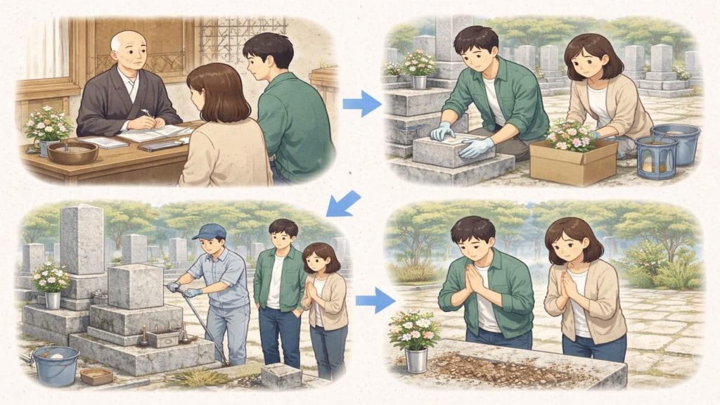 墓じまいの仕方は何から始める？【家族調整から進め方を解説】