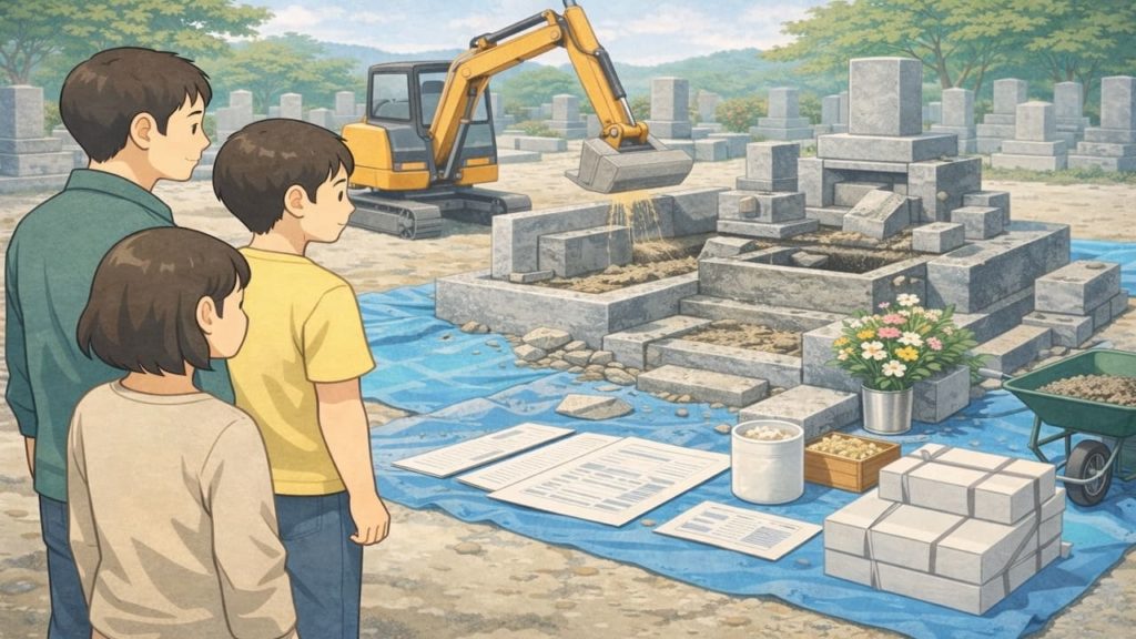 改葬と墓じまいの違いを5つのチェックで整理【手続き・費用・誰が動くか】