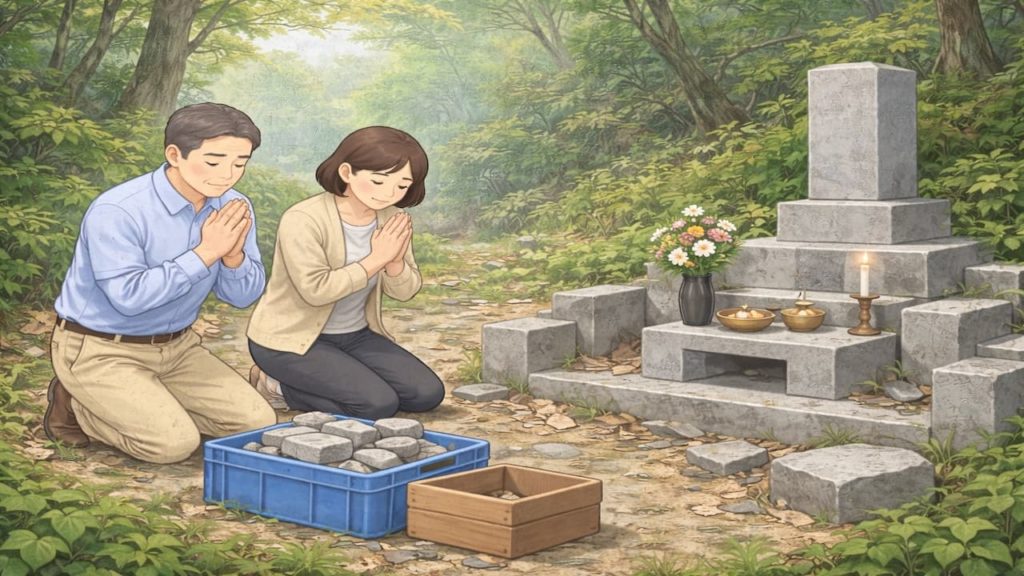 山の中でも墓じまいはできる？注意点5つ【人力搬出と追加費用】