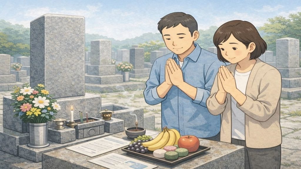 墓じまいのお供えは何を持つ？5つのチェック【当日の作法と持ち帰り】