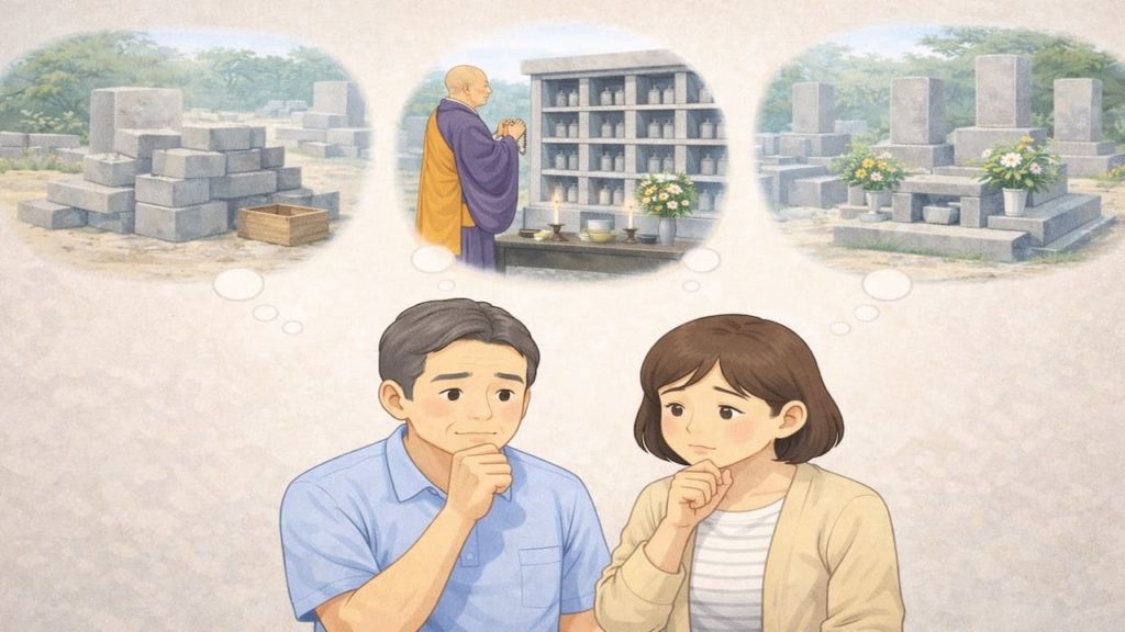 墓じまいの選択肢5選【永代供養・納骨堂・樹木葬・散骨を一気に比較】