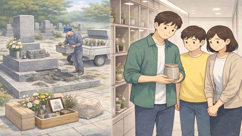 納骨堂に墓じまいする流れを整理【改葬手続きと納骨日】