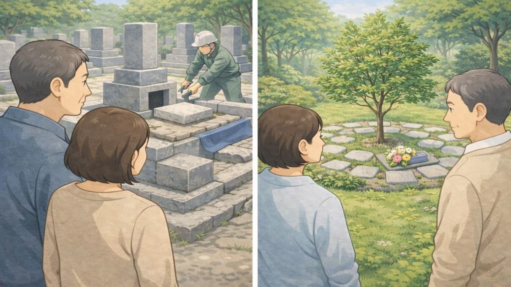 墓じまいの樹木葬で起きがちな失敗例5つ【名義と契約の見落とし】