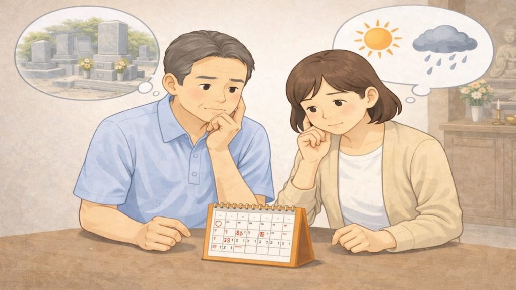 墓じまいはいつする？決め方の5つのチェック【法要と家族合意】