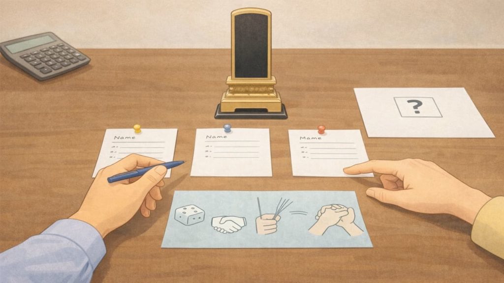 位牌を兄弟で誰が持つ？5つの決め方【介護と距離の現実を反映】