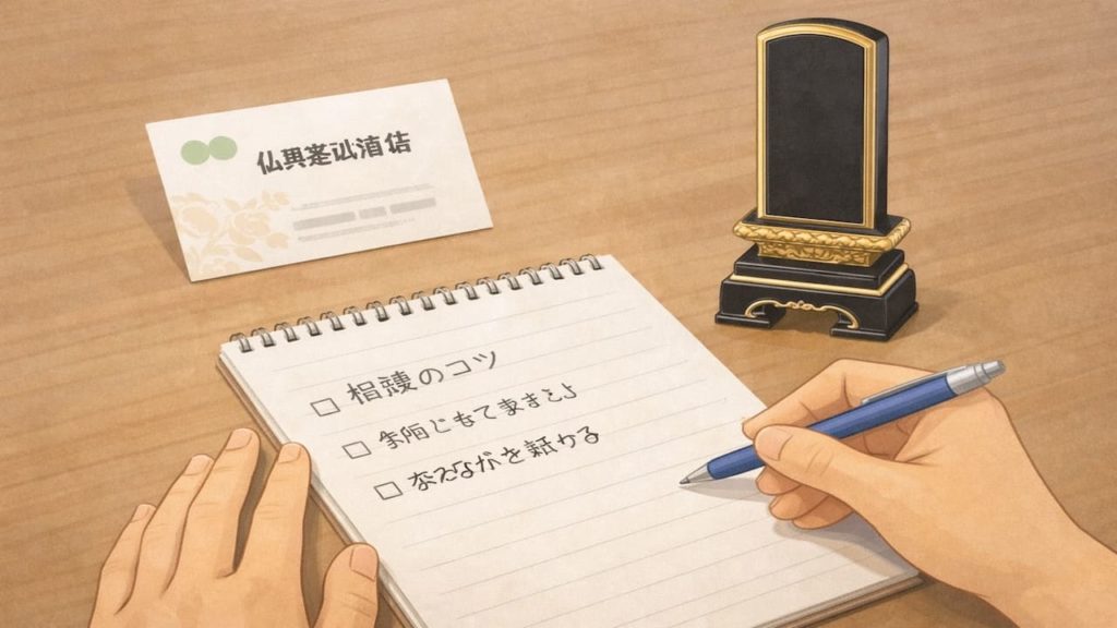 位牌を仏具店に相談する時のコツ5つ【恥ずかしさを超える聞き方】