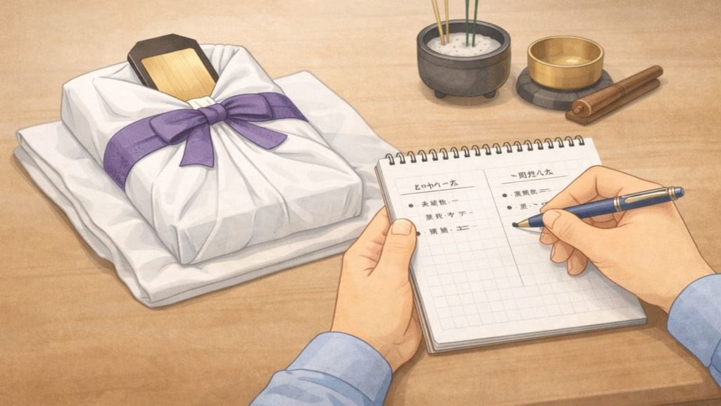 位牌を処分したい時の注意点5つ【罪悪感を減らす進め方】