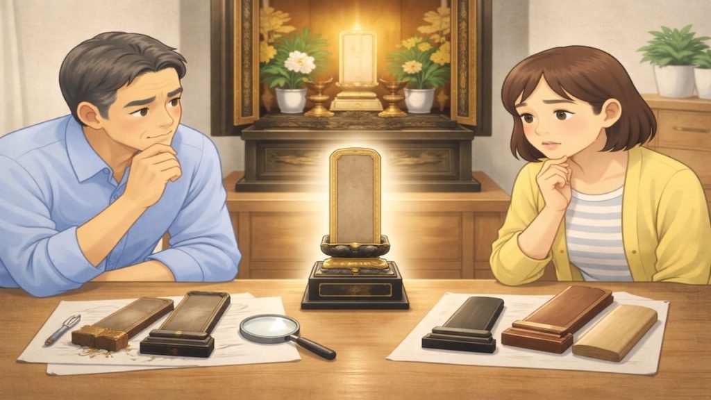 位牌の文字が薄れた時の工夫5つ【修理か作り直しか迷わない】