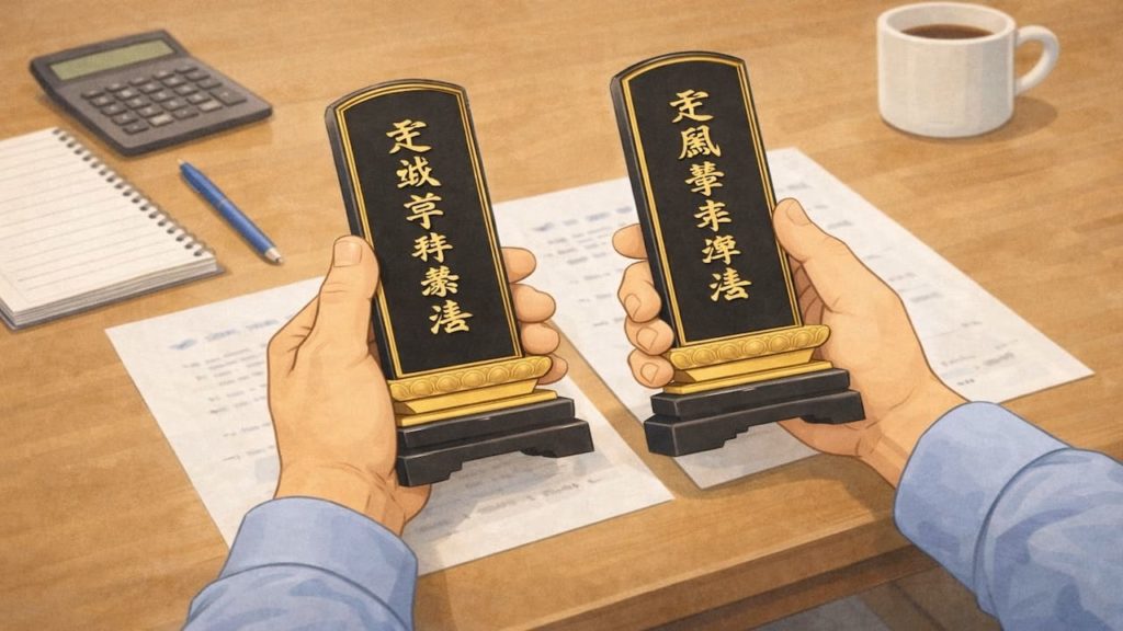 位牌の戒名が違う時の対策5つ【勝手に直さない判断基準】