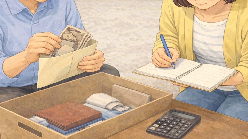 遺品整理で現金が見つかった時の注意点5つ【使わず記録する流れ】