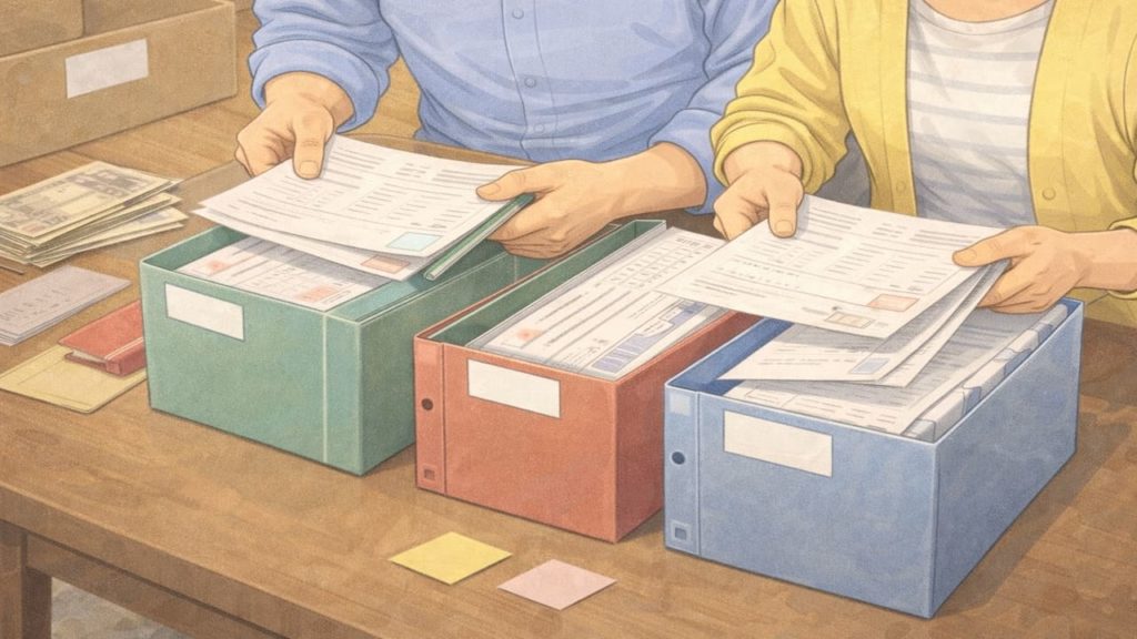 遺品整理で捨ててはいけない物5つ【手続きに必要な書類の整理】