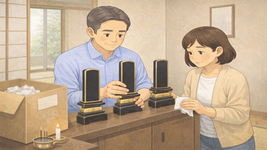 遺品整理の位牌をどうする？5つの注意点【菩提寺がなくても進める段取り】