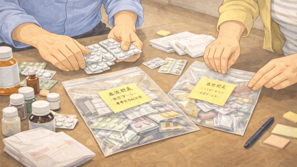 遺品整理で薬が大量に出た時の対策5つ【捨て方と危険回避】