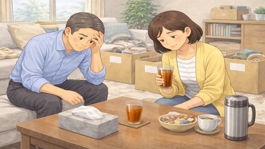 遺品整理で心が折れそうな時の対策5つ【休み方と区切りの作り方】