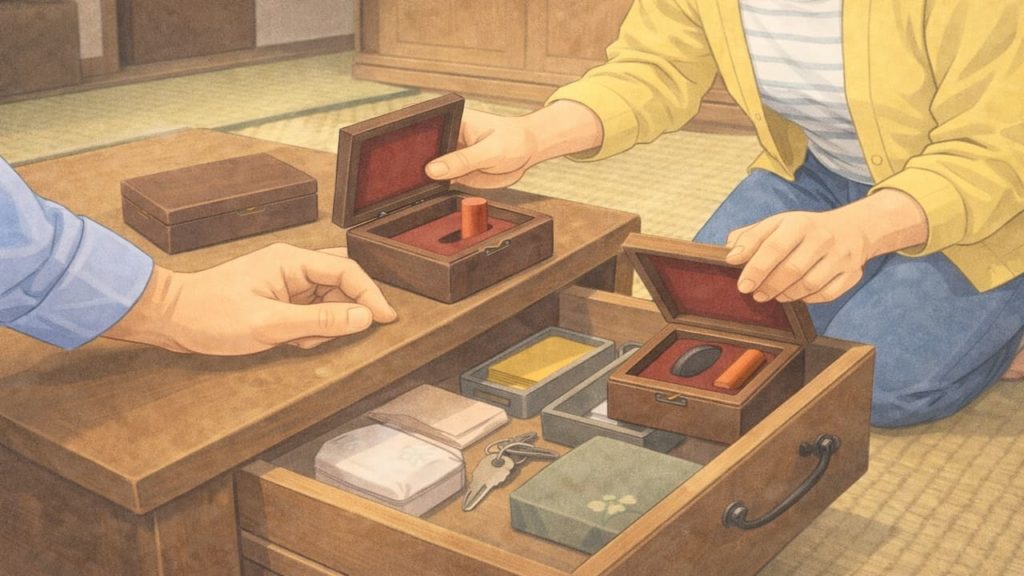 遺品整理で印鑑が見つからない時の対策5つ【名義変更に備える探し方】