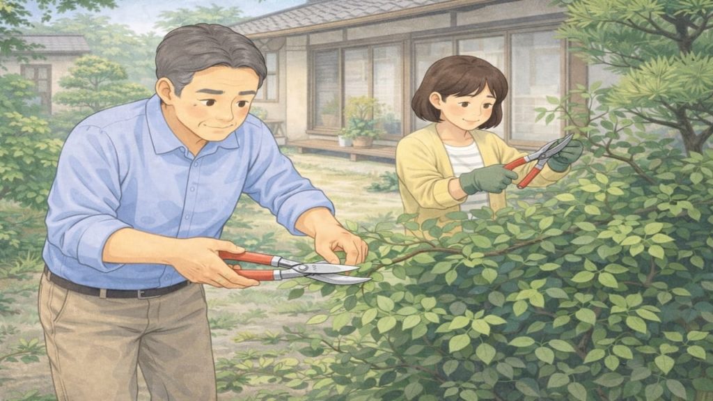 実家の草木管理で困る失敗例5つ【境界越えと剪定時期の盲点】