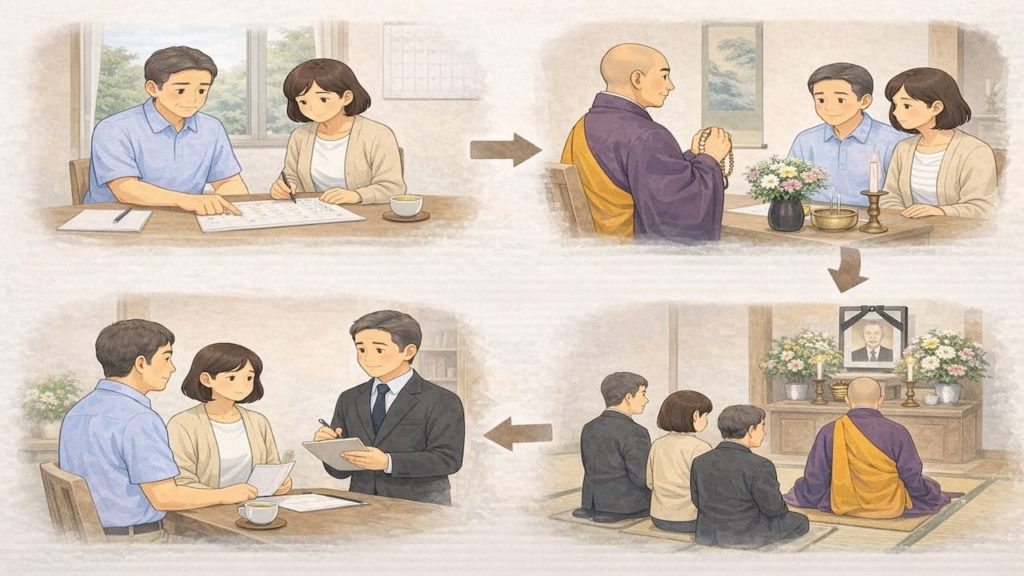 49日の法要はいつする？流れと決め方【準備と連絡の順番】