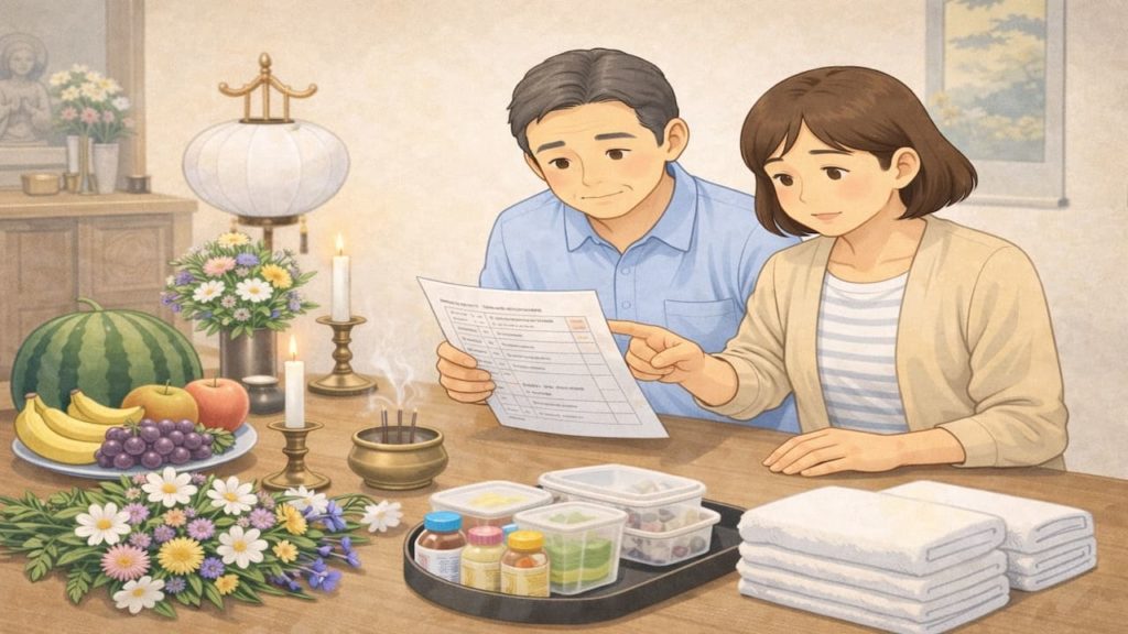 新盆は何をする？流れを整理【準備から当日までの段取り】