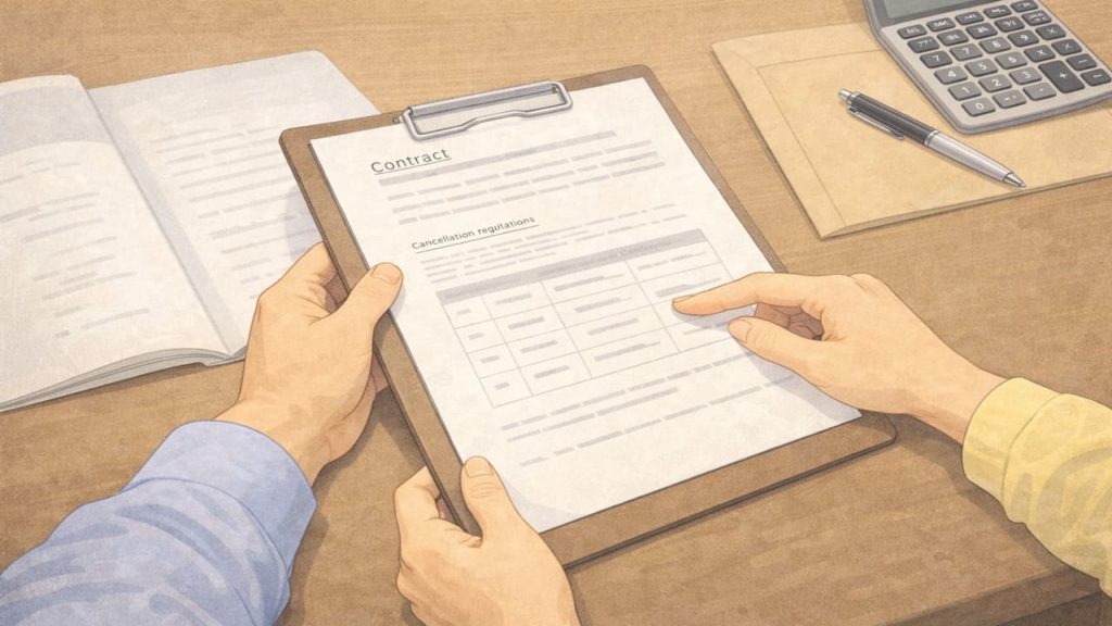 生前整理の契約で確認するポイント5つ【キャンセル損を避ける条件】