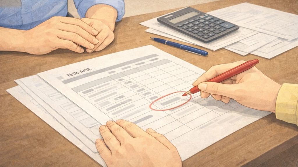 生前整理の見積もりで確認する5つ【追加料金が出る条件の見抜き方】