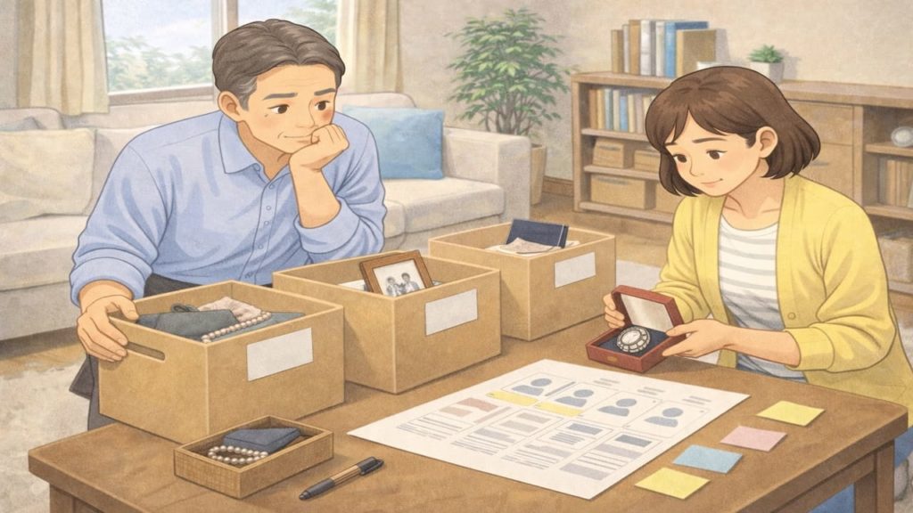 生前整理で形見分けが難しい時の5つ【押し付けにならない整理】