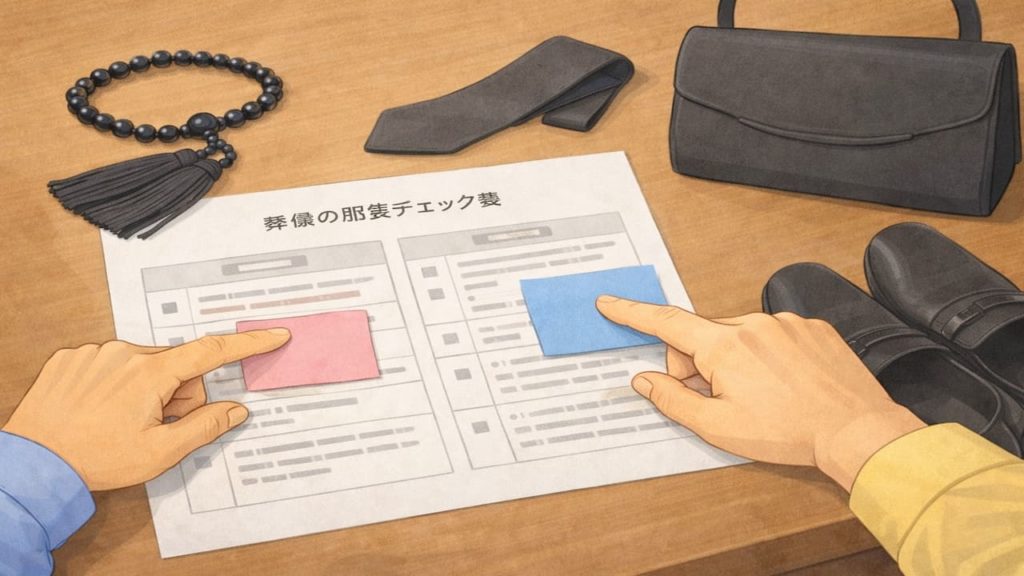 葬儀の服装が分からない時の確認5つ【地域差と無難の落とし所】